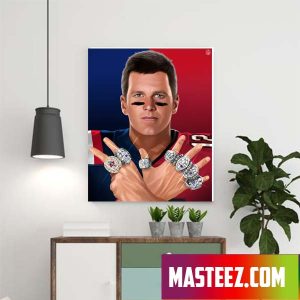 Congrats And Thank You Tom Brady In Tampa Bay Buccaneers Poster Canvas