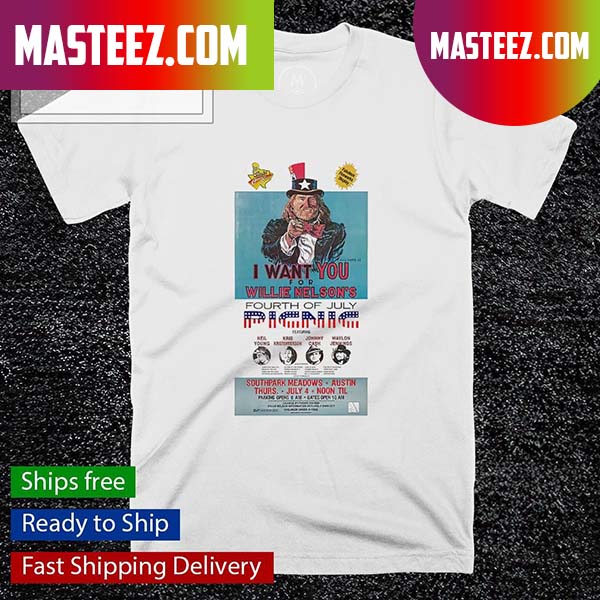 Willie Nelsons picnic poster T-shirt