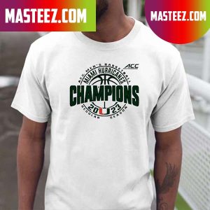 Acc Regular Season Champions 2023 Miami Hurricanes Mens Basketball Shirt