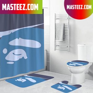 Bape A Bathing Ape In Blue x Nike Swoosh Bathroom Set