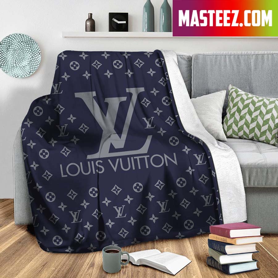 LV Louis Vuitton Luxury Big White Logo In Black Gold Windown Curtain -  Masteez