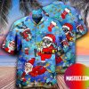 Christmas Holiday Santa Claus Diving full Hawaiian Shirt