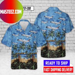 Delta Boeing 737-200 Hawaiian Shirt