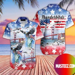 Eagle Thunderbirds USAF Air Independence Day Happy The 4th Of July Hawaiian shirt