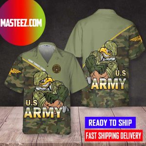 Front Toward Enemy U.S. Army Proud Veteran Hawaiian Shirt