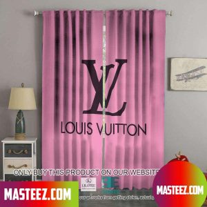 LV Louis Vuitton Pink Luxury Windown Curtain