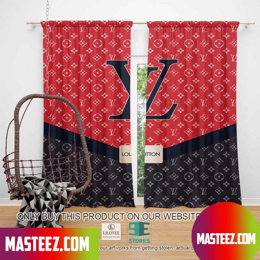 Supreme Louis Vuitton Red Windown Curtain - Masteez