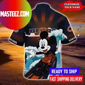 Mickey Mouse With Chicago Bears NFL Hawaiian Shirt