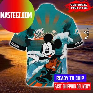 Mickey Mouse With Miami Dolphins NFL Hawaiian Shirt