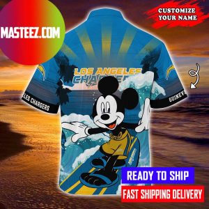 Mickey Mouse X Los Angeles Chargers NFL Hawaiian Shirt
