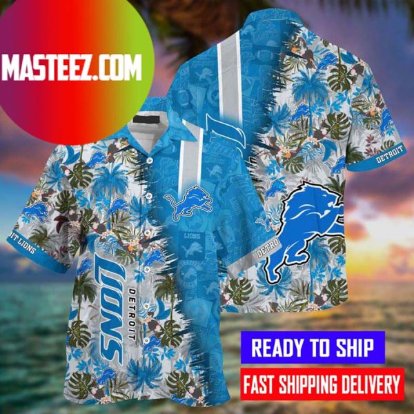 New Design Detroit Lions NFL Hawaiian Shirt