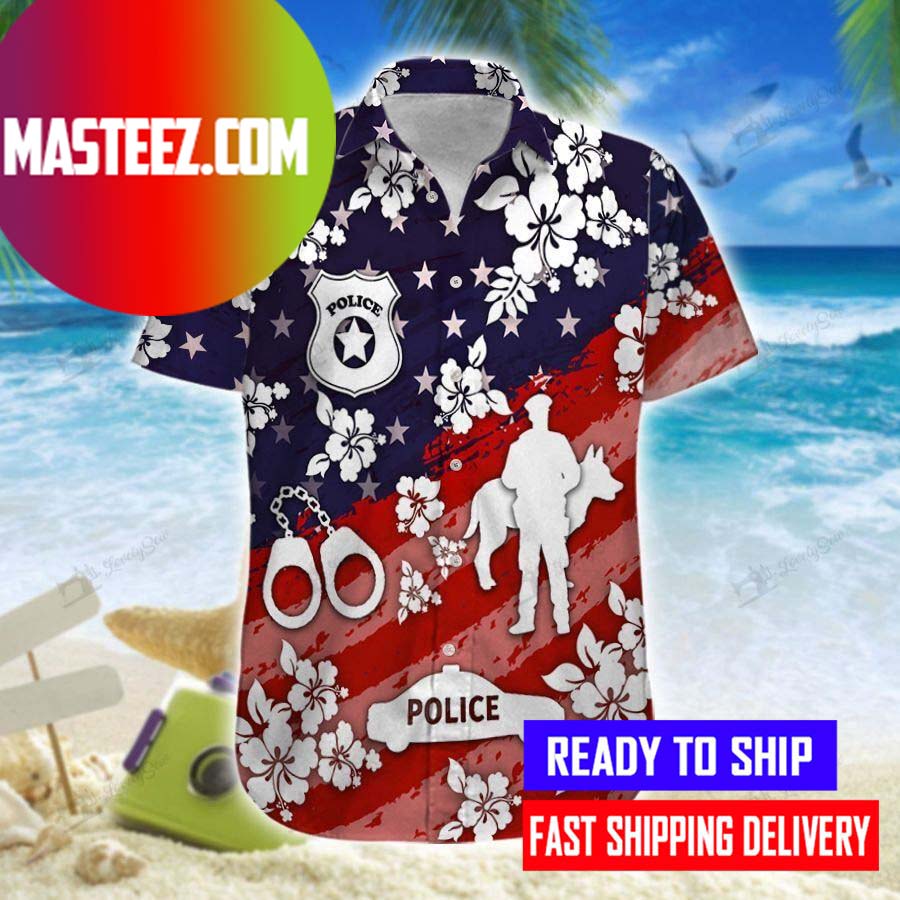 Police Men Hawaiian Shirt