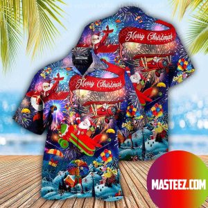 Santa Claus And Merry Christmas Hawaiian Shirt