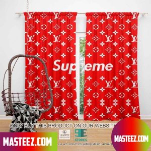 Supreme Louis Vuitton Red Windown Curtain