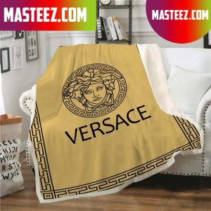 Versace Yellow Fashion Luxury Brand Fleece Blanket Comfortable Blanket