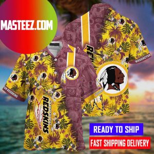 Washington Redskins NFL Style Summer Hawaiian Shirt