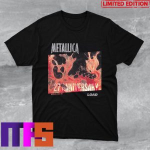 Metallica 27th Anniversary Album Load Cover Metallica Since 1981 T-Shirt