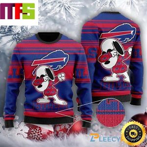 Buffalo Bills Snoopy Dabbing Cute Funny Best For 2023 Holiday Christmas Ugly Sweater