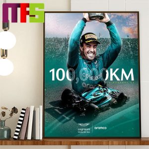 Fernando Alonso Become The First Driver In F1 History To Complete 100000 Km At Singapore GP Home Decor Poster Canvas