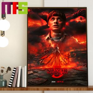 Stranger Things Final Season Hawkins Will Fall Only On Netflix 2024 Home Decor Poster Canvas