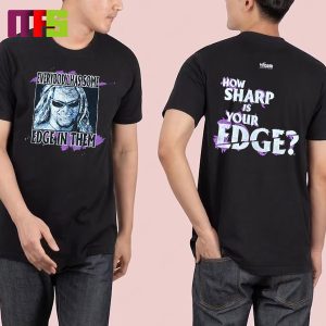 1999 WWF Edge How Sharp Is Your Edge Two Sided Essentials T-Shirt