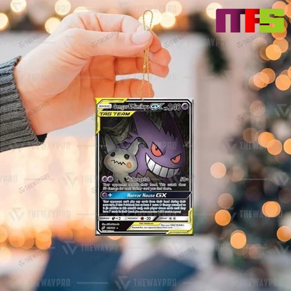 3D Gengar Pokemon Christmas Tree Decorations 2023 Unique Custom Shape Xmas  Ornament - Masteez