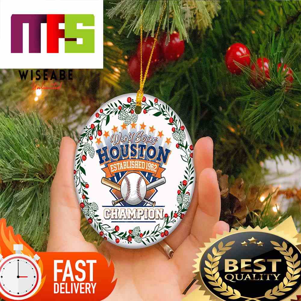 MLB Baseball Houston Astros World Series Champs 2023 Christmas Ornaments -  Masteez