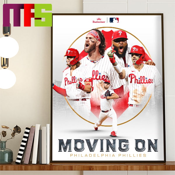 MLB NLDS 2022 Philadelphia Phillies Red October Home Decor Poster