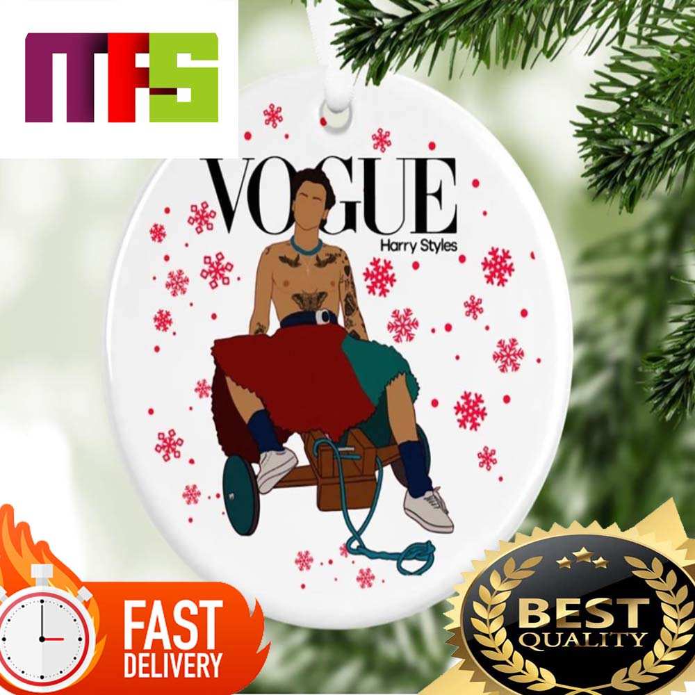 Snow Vogue Magazine With Harry Styles Fashion Christmas Tree Decorations  2023 - Masteez