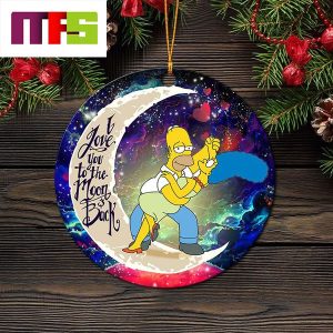 The Simpsons I Love You To The Moon And Back Christmas Tree Decorations 2023 Xmas Ornament