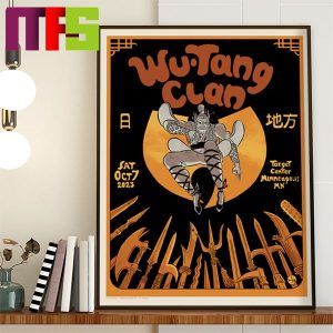 Wu Tang Clan Minneapolis MN At Target Center On October 7th 2023 Home Decor Poster Canvas