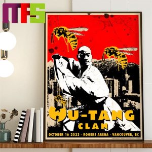Wu Tang Clan Vancouver BC At Rogers Arena On October 16th 2023 Home Decor Poster Canvas