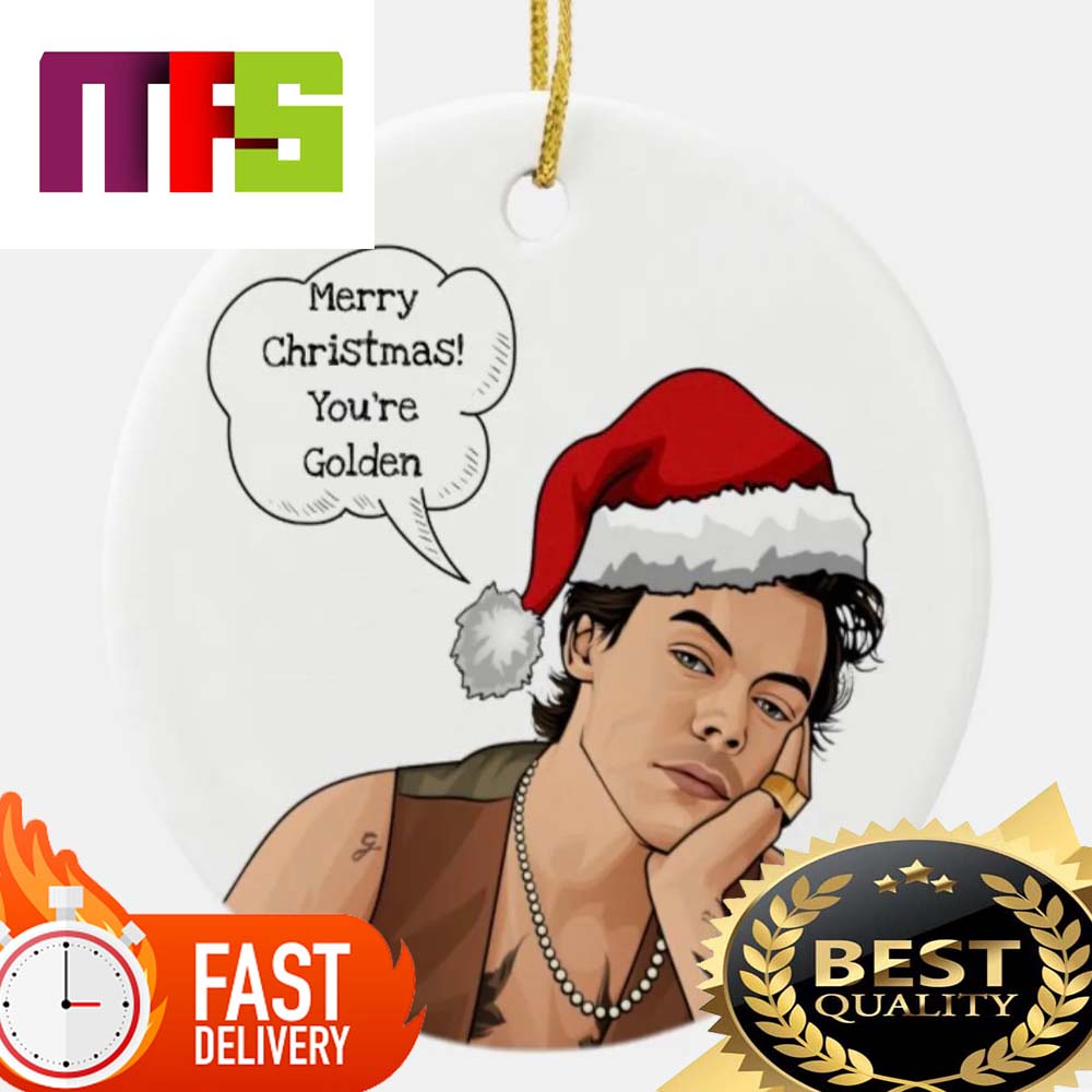You Are Golden Merry Christmas Harry Styles Cute Xmas Ornaments