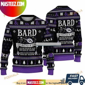 Dungeons And Dragons Classes Collection Bard Christmas Ugly Sweater
