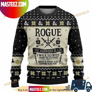 Dungeons And Dragons Rogue The Shrouded Blade Christmas Ugly Sweater