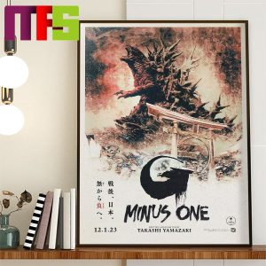 Godzilla Minus One New Japanese Version Poster From Toho Home Decor Poster Canvas
