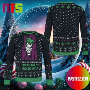 Joker Ha Ha Ha Ha Holidays Green Snowflake Pattern Holiday Ugly Christmas Sweater