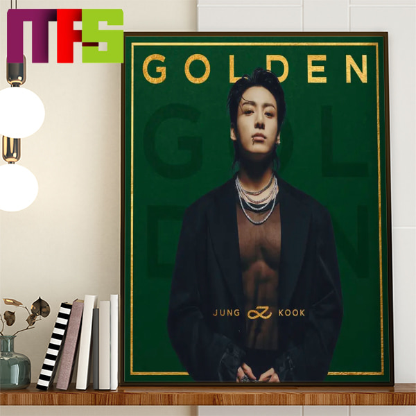 Jungkook Golden Debut Solo Album Home Decor Poster Canvas - Masteez