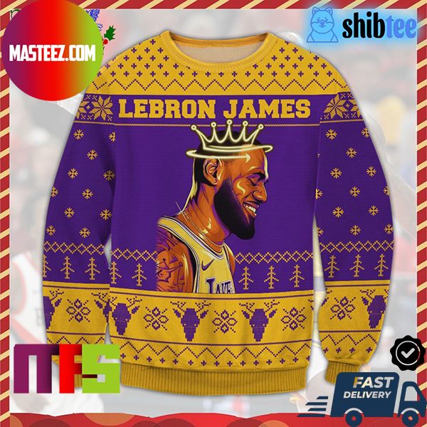 Lebron James Los Angeles Lakers NBA King Best For Holiday Ugly