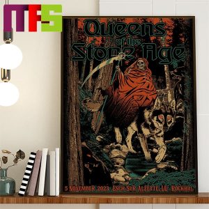 Queens Of The Stone Age Esch Sur Alzette Luxembourg At Rockhal On November 5th 2023 Home Decor Poster Canvas