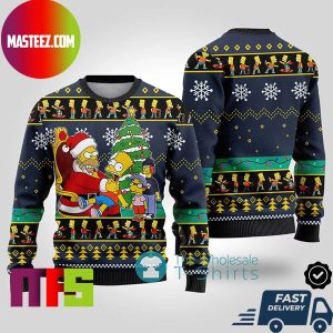 The Simpsons Santa Wish List For Holiday Ugly Christmas Sweater