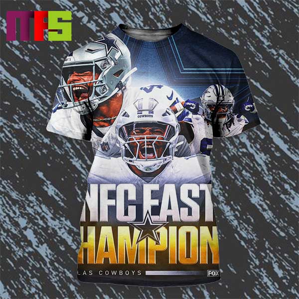 Dallas Cowboys 2023 NFC East Division Champions All Over Print