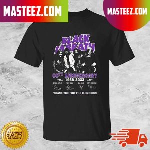 Black Sabbath-55th Anniversary 1968-2023 Thank You For The Memories T-Shirt Black Sabbath-55th Anniversary 1968-2023 Thank You For The Memories T-Shirt