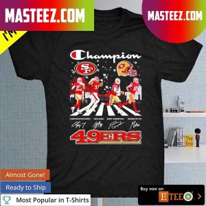 Champion San Francisco 49ers abbey road Christmas light T-shirt