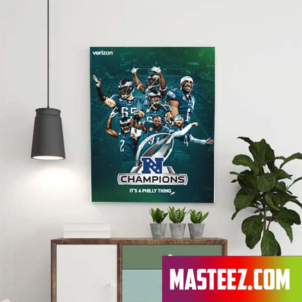 Philadelphia Eagles LVII Super Bowl 2023 Champions Poster Canvas