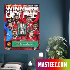 MUFC Winners CarabaoCup 2023 Poster Canvas