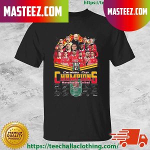 Manchester United Carabao Cup 2023 Champions Signatures T-shirt