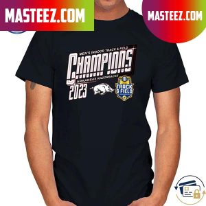 NCAA ArKansas Razorbacks 2023 sec men’s indoor track and field champions T-shirt