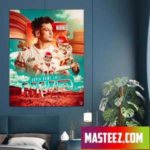 PatrickMahomes Kansas City Chiefs Champions Super Bowl LVII Poster Canvas