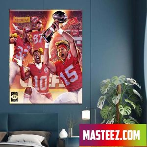 Team Kansas City Chiefs Champions Super Bowl LVII 2023 Poster Canvas